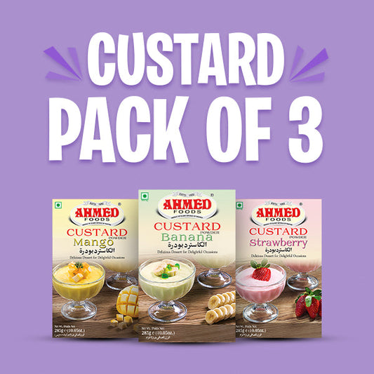 Custard Pack of 3